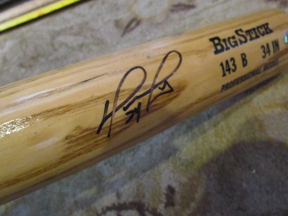 David Ortiz Firmado Modelo Profesional Juego Usado Bate PSA para Autógrafo Foto 3 de 4