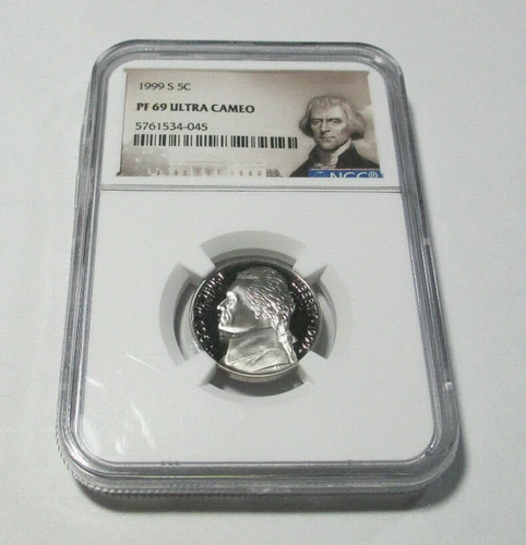 1999-S 5C NGC PF69 Ultra Cameo Jefferson Portrait Certified NGC #5761534-045
