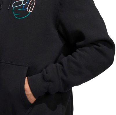 【未使用】adidas OG PEACE SIGN H パーカー S 黒 NEW MENS ADIDAS ORIGINALS PEACE SIGN TREFOIL HOODIE ~SIZE LARGE