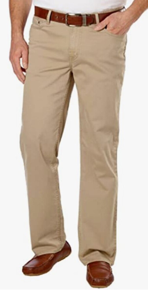 Calvin Klein Men's Straight Leg Pants Classic Khaki