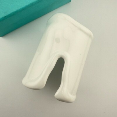 Tiffany Elsa Peretti Large Left Bone Cuff in White Finish