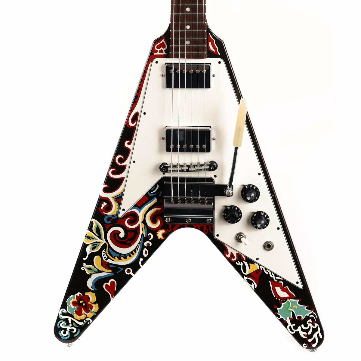 Hendrix painted guitar deals