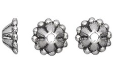 Bead Cap, 100 Antiqued Silver Pewter 8x3mm Cone To Fit 6-12mm Beads