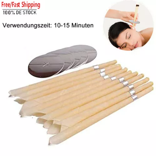 25PCS OHRKERZEN AUS BIENENWACHS MIT FILTER OHRENKERZEN REINIGUNG EAR CANDLE DUFT - Bild 1 von 11