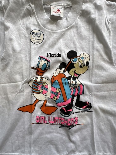 Vtg 1990's Kids Disney Mickey Mouse Florida Sherry's MFG. T-Shirt Size 6-8 - Picture 2 of 2