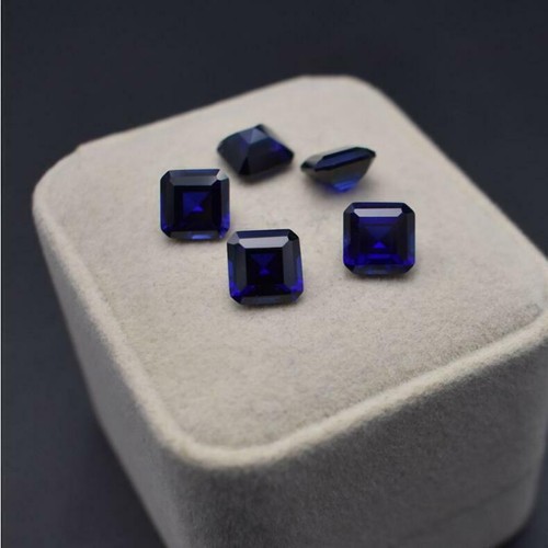 Saphir Bleu Naturel Taillé En Coussin - Pierres Précieuses Vrac 4-8mm (synthétique) - Bleu Royal