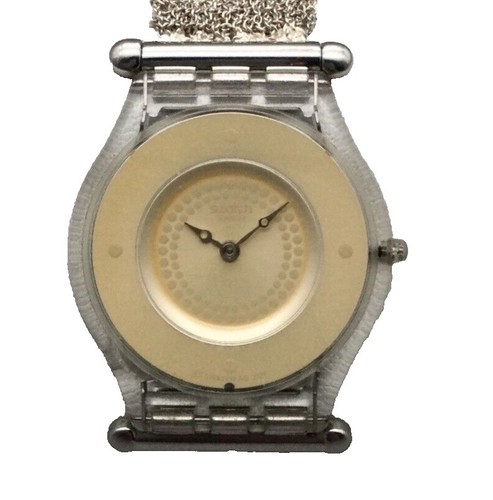 Swatch Watch - GA105 - SILVER CIRCLE 1987 Swatch Gent SILVER CIRCLE GA105 - Very Rare Watch From  main image 4
