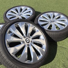 22 BENTLEY CONTINENTAL RIMS TIRES POLISHED SET OEM GENUINE 3SE601025AB GT GTC