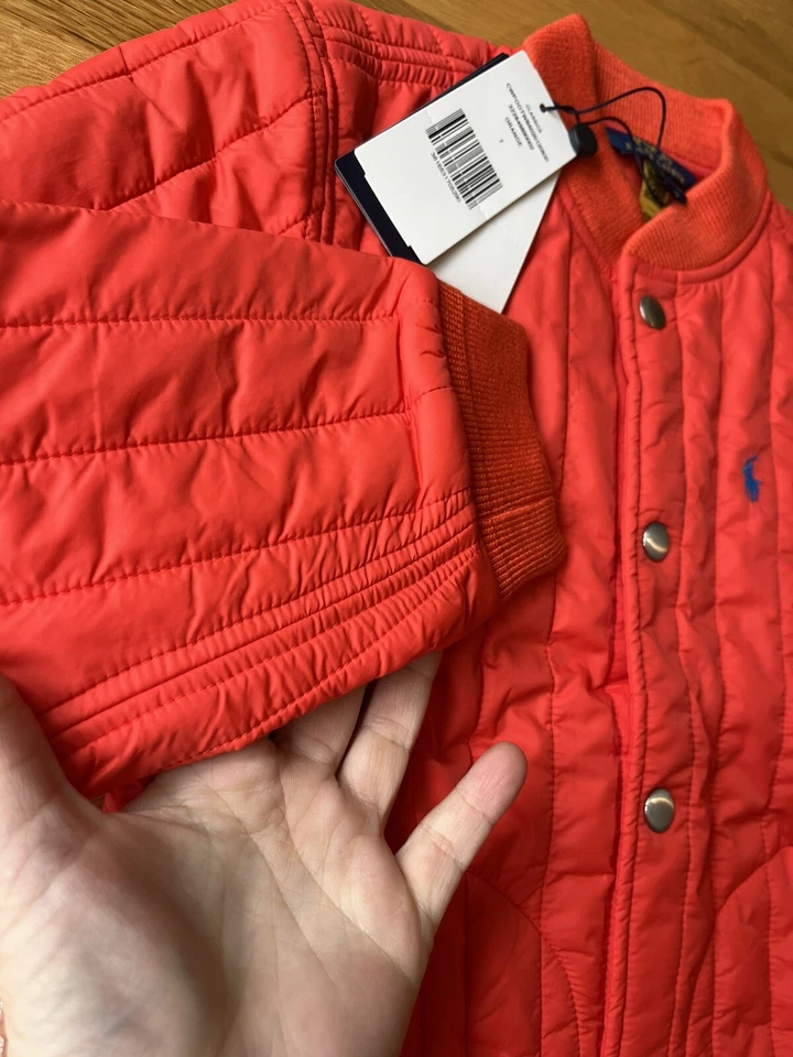 Free Hat Ralph lauren Waterproof puffer Kids Spring jacket 7 Y amazing colour - Image 3 of 4