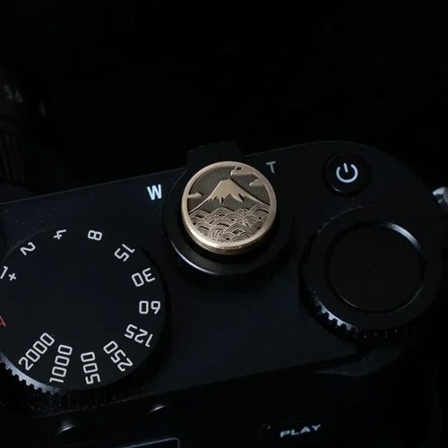 Brass Concave Shutter Release Button Rubber Ring for Fujifilm Leica Nikon Sony - Picture 21 of 25