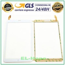 TOUCH SCREEN VETRO MEDIACOM SMARTPAD IYO 8 M-SP8AY M-SP8BY BIANCO