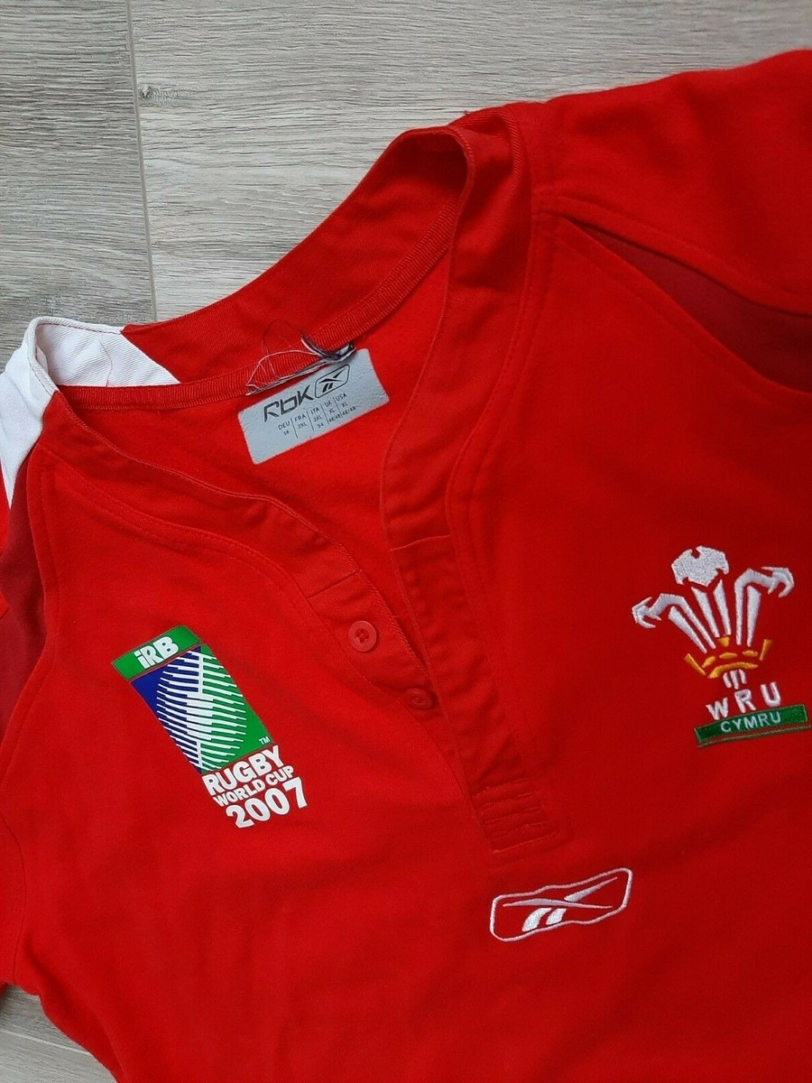Wales Home Rugby Union Shirt 2007 Jersey 2XL Reebok Camiseta
