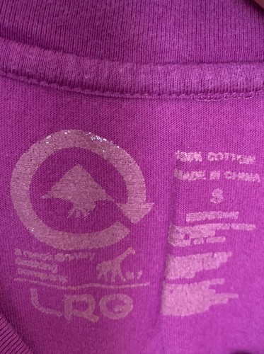 Lifted Research Group LRG Men’s Star Logo Pink Shirt Size S - Picture 6 of 8