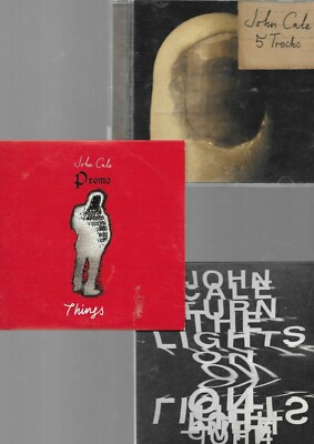 6 x JOHN CALE - turn the lights on + things + 2 EPs + perfect +outta the bag CD