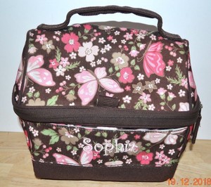 Pottery Barn Kids Mackenzie Retro Lunch Bag Butterfly Floral