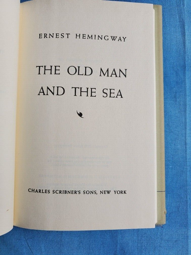 Ernest Hemingway The Old Man And The Sea 1952/1977 1st Thus HCDJ - Picture 3 of 8