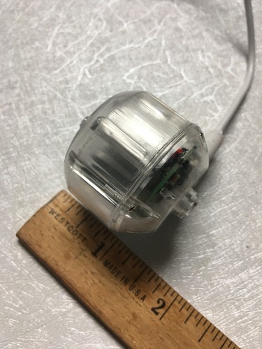 USB C Chargeable LED Light Color Changing Transparent Small Motor Push-on Button - Picture 3 of 4