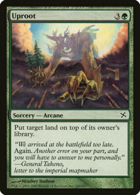 Magic MTG Tradingcard Betrayers of Kamigawa 2005 Uproot 149/165