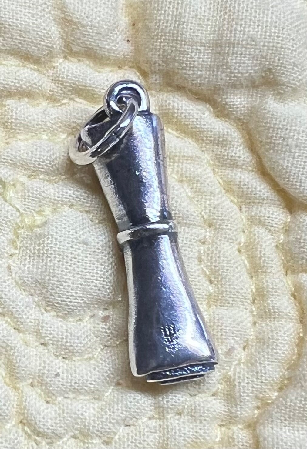 James Avery Sterling Silver Diploma Charm Gem