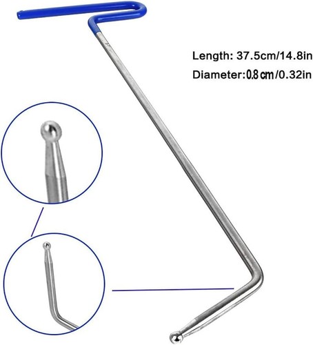 Car Dent Repair Rods Kit Stainless Steel Tools for Car Auto Body Dents Hail D... - Picture 3 of 7