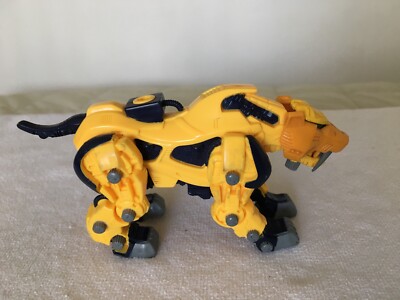 2002 Hasbro Tomy Zoids Zaber Sabre Tooth Yellow/black Action