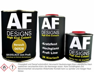 Renault 06928 Vert Epicea Metallic 1,25L Basislack Klarlack Härter Autolack spri