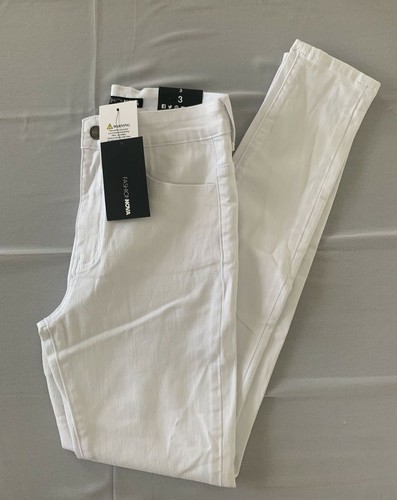 Pantalones de mezclilla ajustados de cintura alta de moda Nova - blancos talla 3 - Imagen 10 de 12