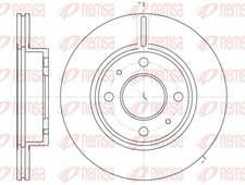 2x REMSA Bremsscheibe 6105.10 für B12 N13 SUNNY NISSAN 240mm 2 Traveller 3 N14