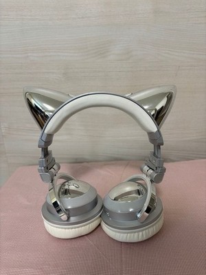 Brookstone Ariana Grande Cat Ears Headphones Wireless Bluetooth Speaker W/Case
