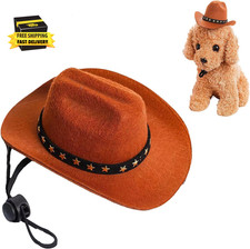 Dog Cat Cowboy Hat Pet Costume Mini Hat for Dogs Cat Halloween Pet Party Decorat