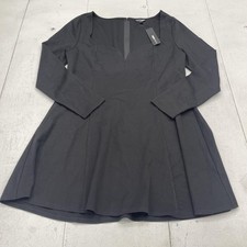Fashion Nova Amelia Ponte Mini Dress Womens 2X Black Sweetheart Fit & Flare
