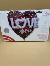Anagram Love You Multi-Balloon Decorative 3-D Effect 27”