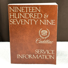 Vtg 1979 GM Cadillac Motor Car Service Information Owner's Repair Manual Book