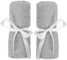 Fitted Sheets for Travel Crib Play Yard Floor Pad 2-Pack - Ultra-Breathab...