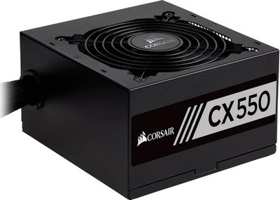 Corsair CX550 80 Plus Bronze Certified Non-Modular Power Supply Unit - PSU Only