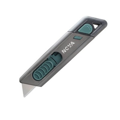 Lock N Cut Self-Retracting Safety Box Cutter with 2 Blade-Depth Setting, 2-si...