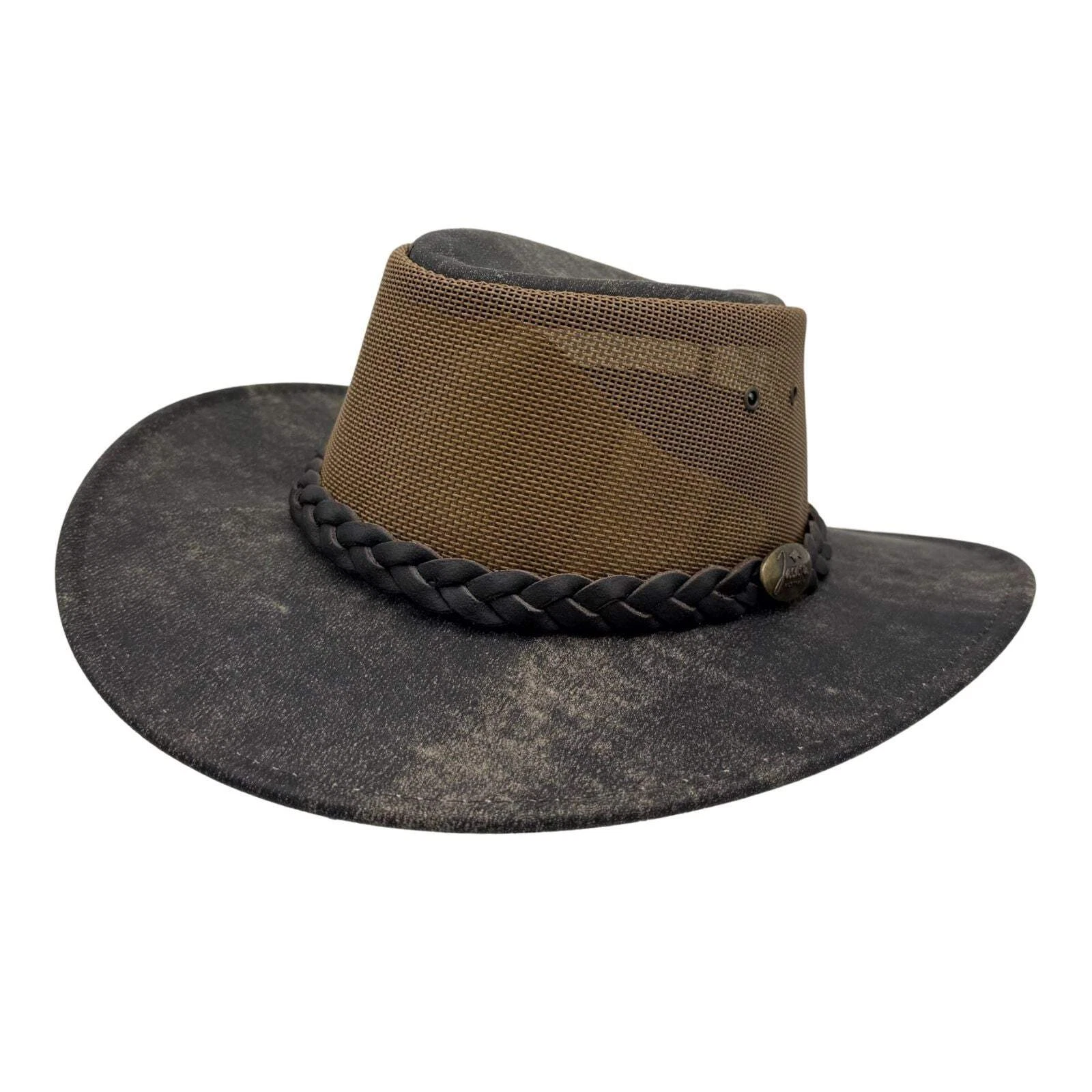 Jacaru 116 Australian Outback Dingo Koolaroo Leather Hat for Men and Women