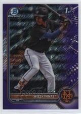 2022 Bowman Chrome Prospects Purple Shimmer Refractor 192/250 Willy Fanas sh7