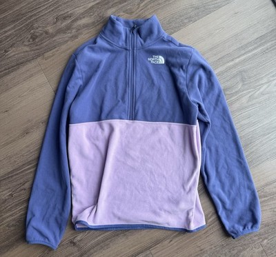 The North Face 1/4 Zip Purple Fleece Jacket 