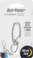 Nite Ize Deep Pocket Key Carabiner Locks onto Pockets and More
