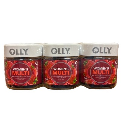 3-PACK Olly Women's Multivitamin Gummy, Vitamins A D C E Biotin, 270ct BB 7/2027