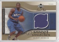 2005-06 Upper Deck Sweet Shot Swatches Gold 10/50 Gilbert Arenas #SW-GA nd3