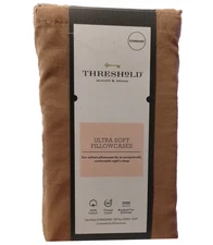 Threshold - 300 Thread Count Ultra Soft Pillowcase Set - Standard - SPC Brown