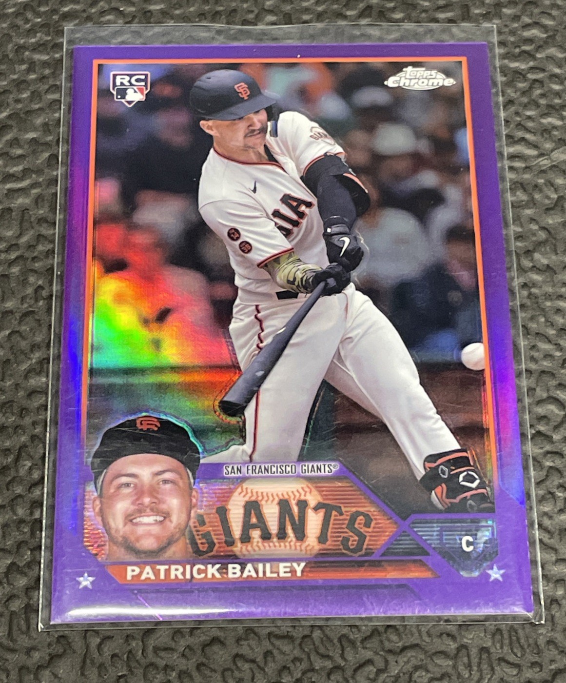 2023 Topps Chrome Update- Patrick Bailey #USC-217 Purple Refractor /250 (RC)