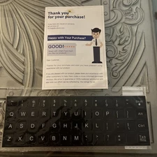 Black Standard English US Keyboard Sticker letters A -Z