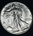 1947-D Walking Liberty Half Dollar.  Lustrous BU