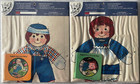 Raggedy Ann & Andy Fabric Doll Kits SEALED (2) + Books — Craft Works / Toy Works — photo 1