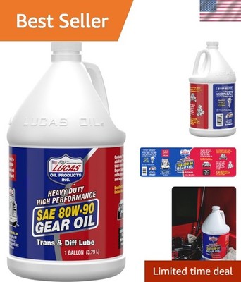 Lucas Synthetic Blend 1 Gallon SAE 80W-90 Gear Oil - Heavy Duty Performance
