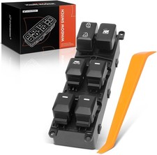 A-Premium - Front Left Driver Side - Master Power Window Switch - Compatible wit