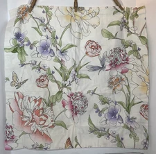 1 Carter Club Floral Euro Pillow Sham Dragon Fly Butterfly Cotton 319